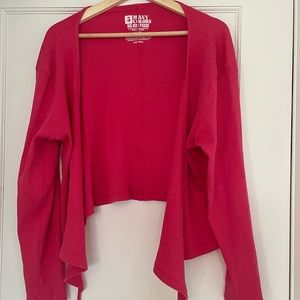 Big Bud Press Wrap Top, M, Hot Pink